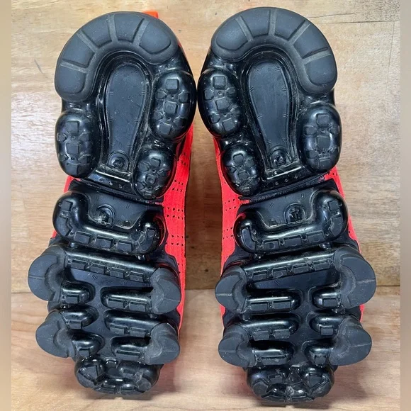 Nike Air VaporMax Flyknit 3 Womens Sz 7 (5.5Y) Shoes Sneakers Crimson Black - Picture 10 of 15